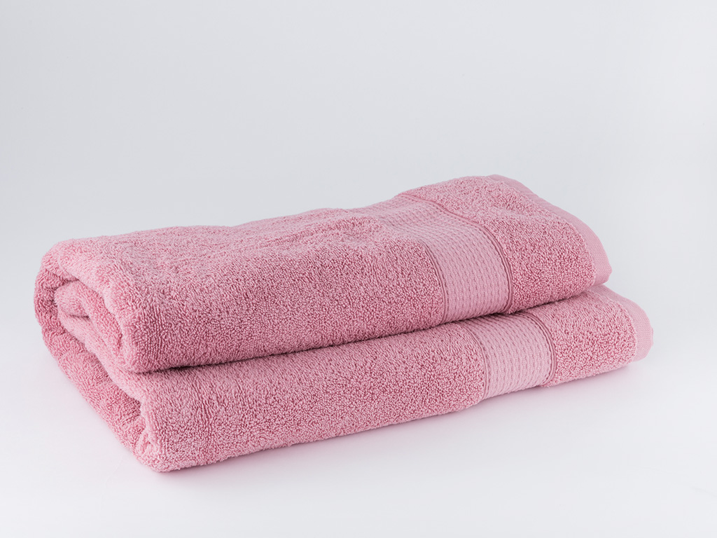 Pure Basic BATH TOWEL 100x150 Cm. Light Rose Color