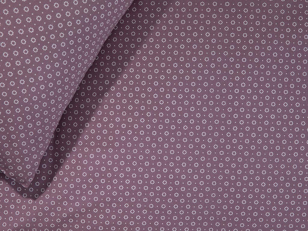 Urban Dots Cottony For One Person SHEET 160x240 Cm Damson