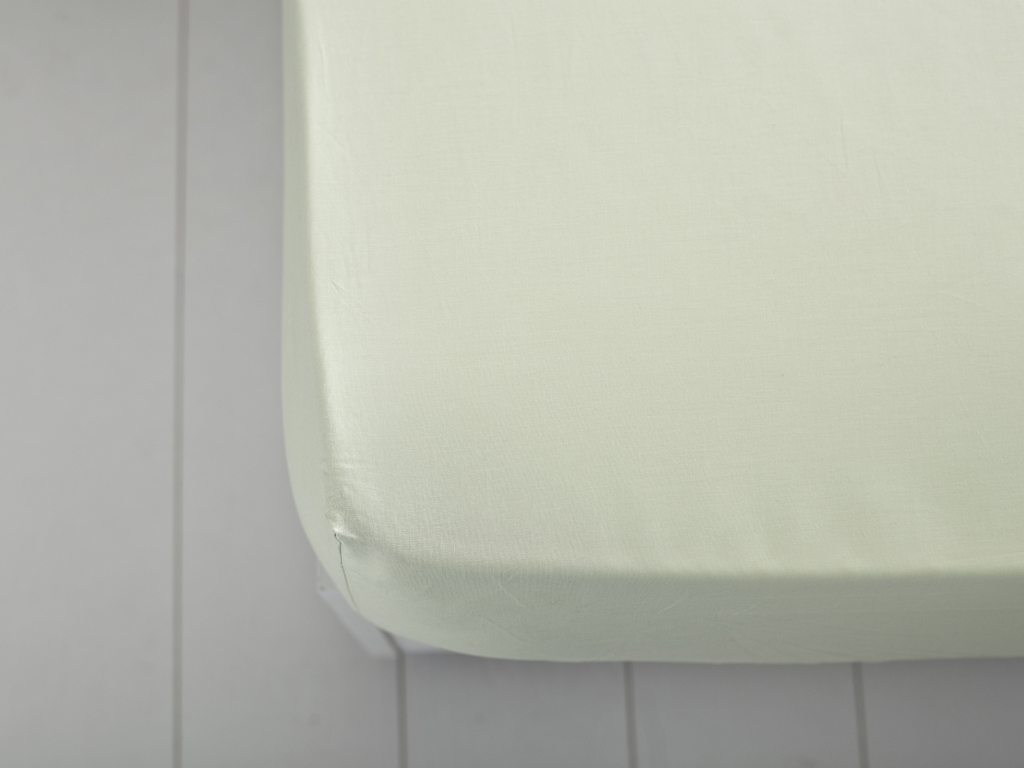 Cottony For One Person FITTED SHEET 100x200 Cm. Green