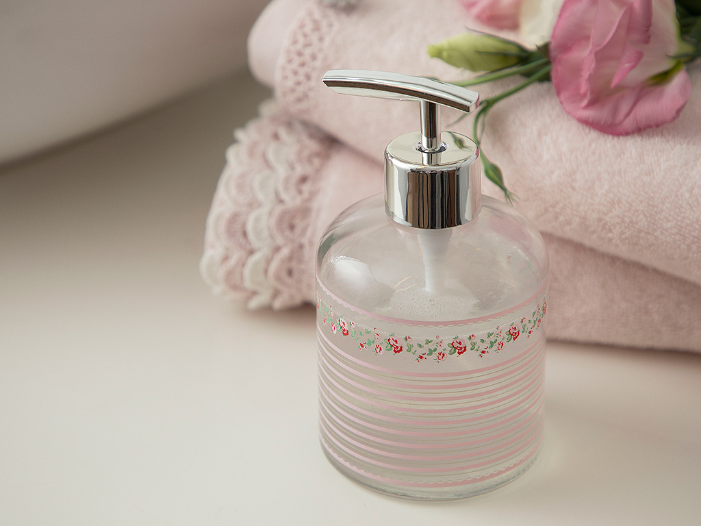 Allure Rosa Liquid Soap Dispense 8x14 Cm