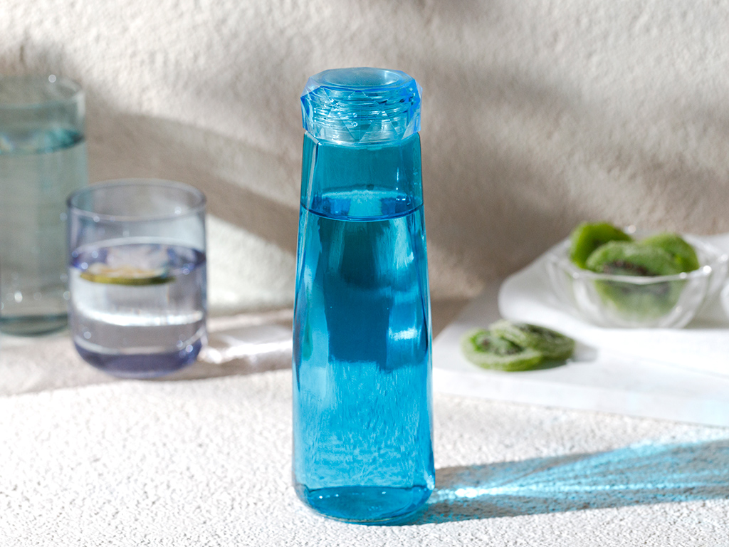 Rena Glass Water BOTTLE 420 Ml Turquoise