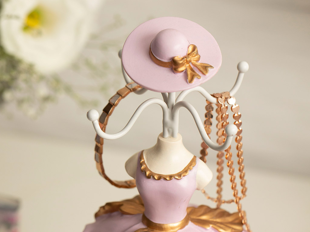 Ball Gown Jewelry Holder, Pink, Z07555  (inactive)