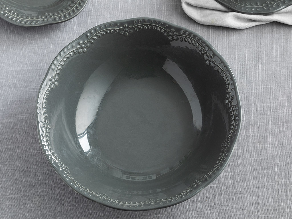 Porcelain Bowl 20 Cm. Anthracite