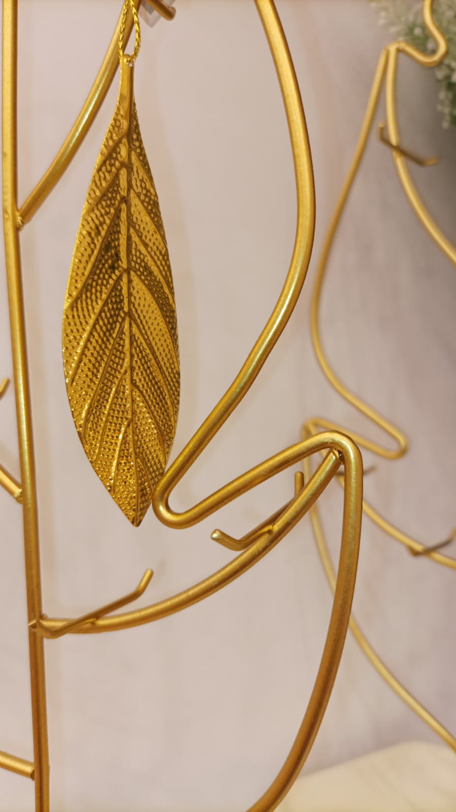 Leaf Metal ACCESSORY WITH HANGE 9x4 Cm Gold