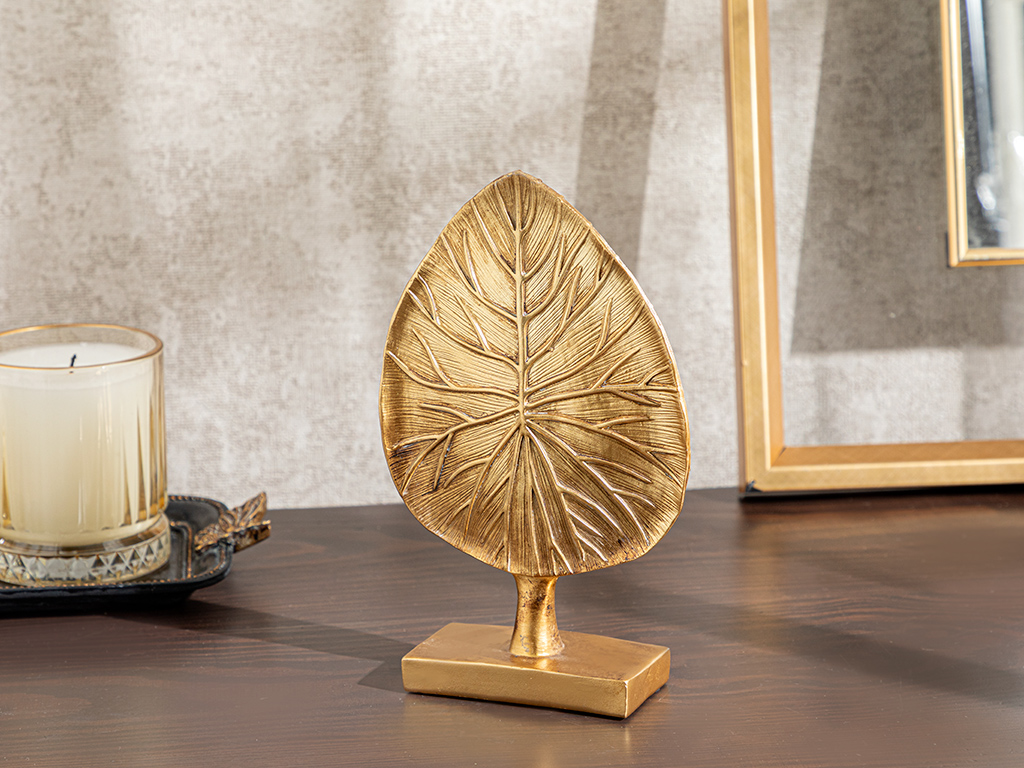 Shine Leaf Decorative Object Gold..