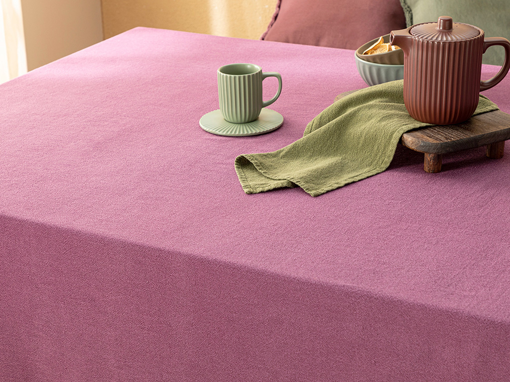 Grandeur Cotton TABLE CLOTH Damson