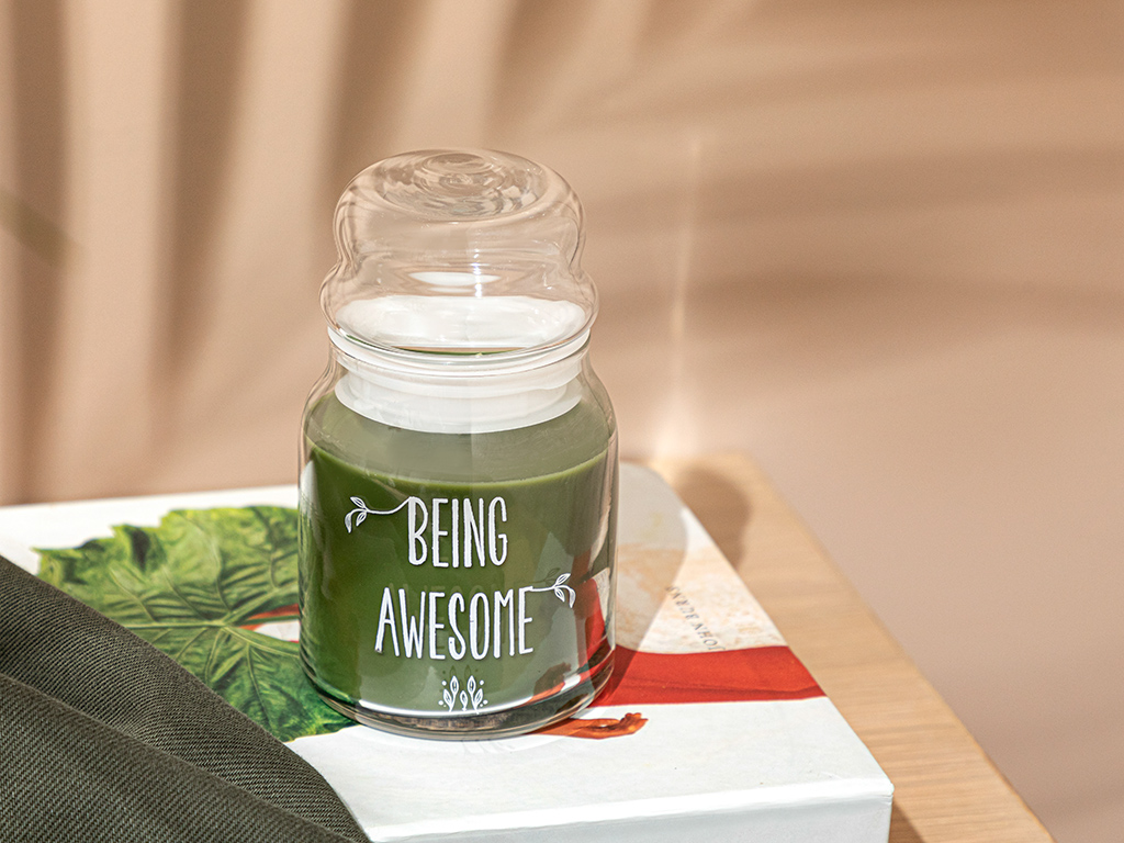 BEING AWESOME SCENTED CANDLE LightGreen