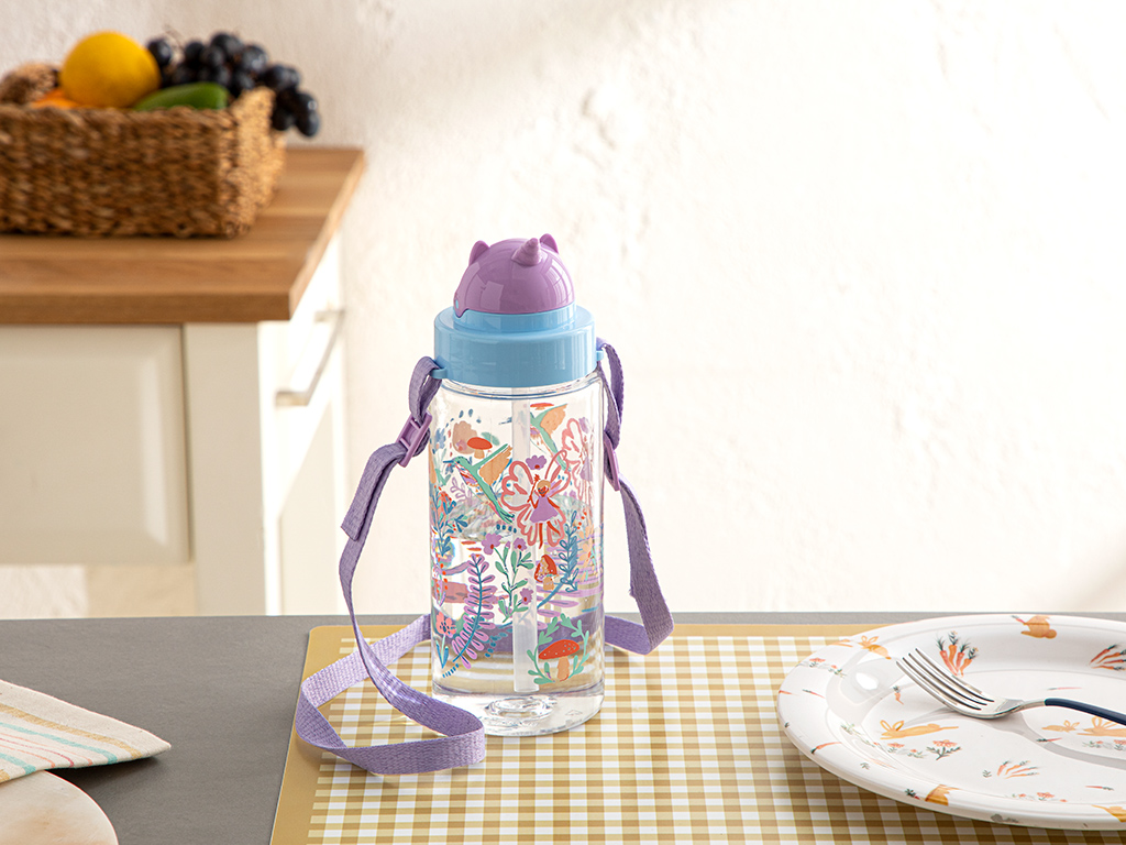 Fairy Strappy Kids Water Bottle 500 Ml Turquoise
