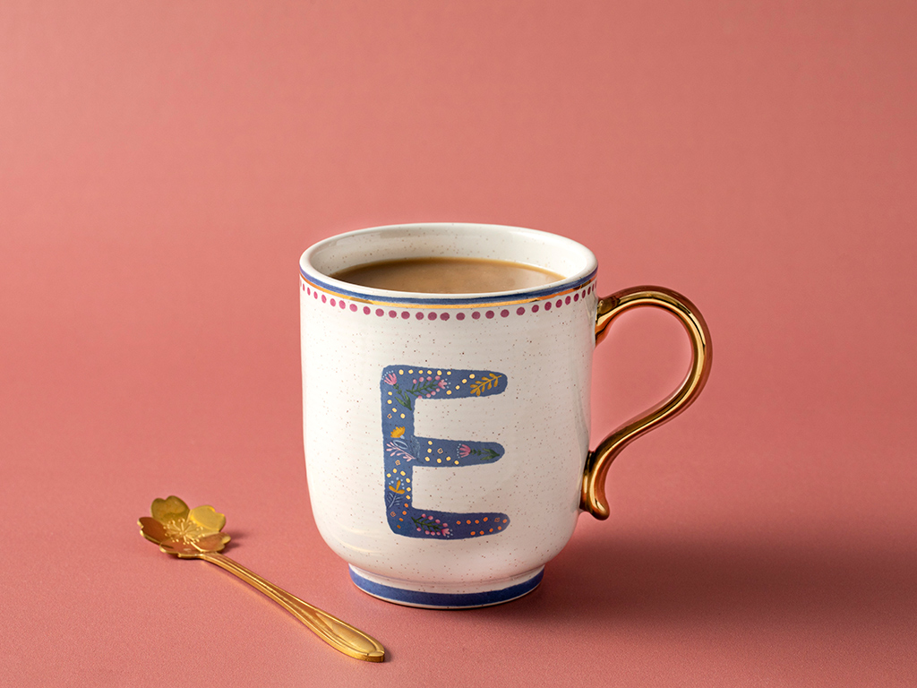 Letter E Soft B CUP 500 Ml Colorful.