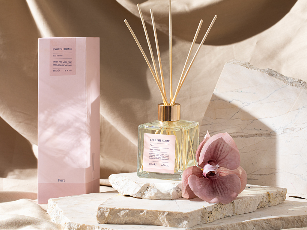 Pure Scented REED DIFFUSER 200 Ml Light Pink