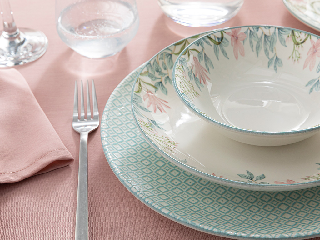 Dinner Set 26-21-21-15 Cm Blue-Pink