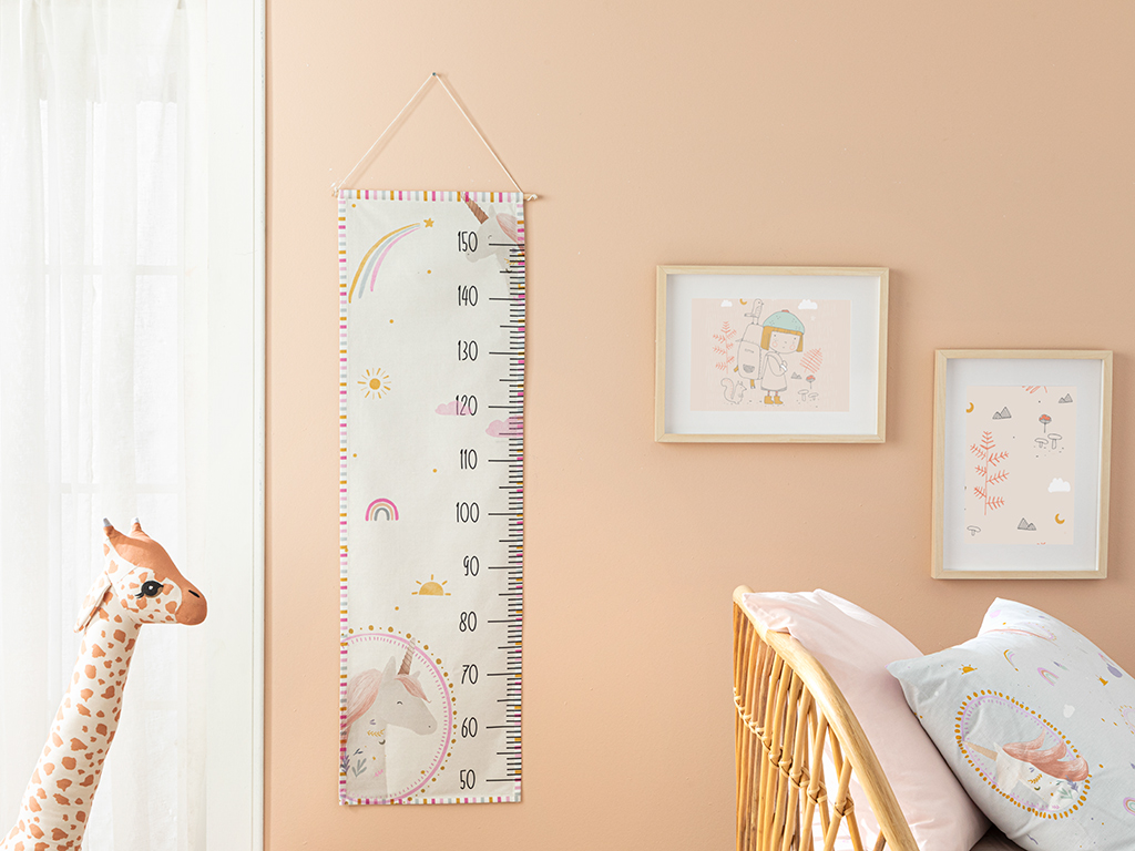 Unicorn Kid's Height Meter Beige