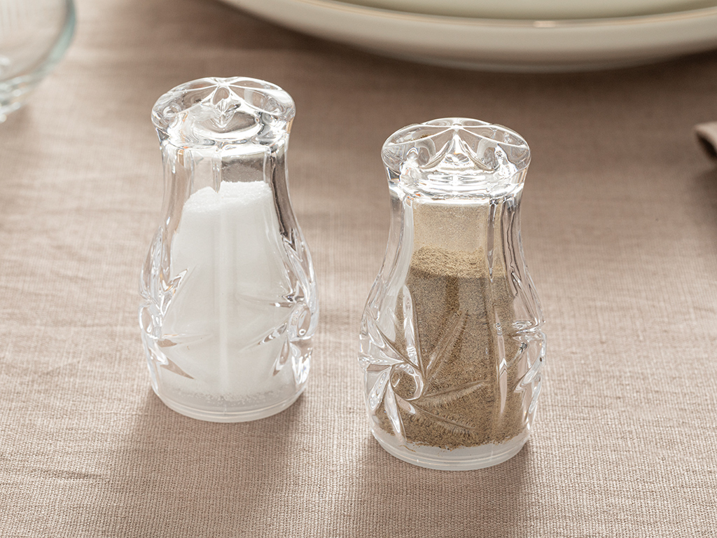 Wendo Glass 2 Set Salt And Pepper Shak 4,7x8,2 Cm Transparent