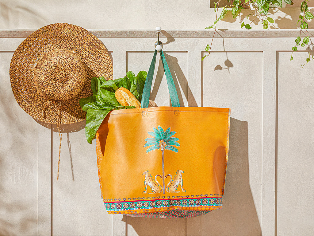 Exotic Palm Shopping Bag 54,5x38 Cm Orange