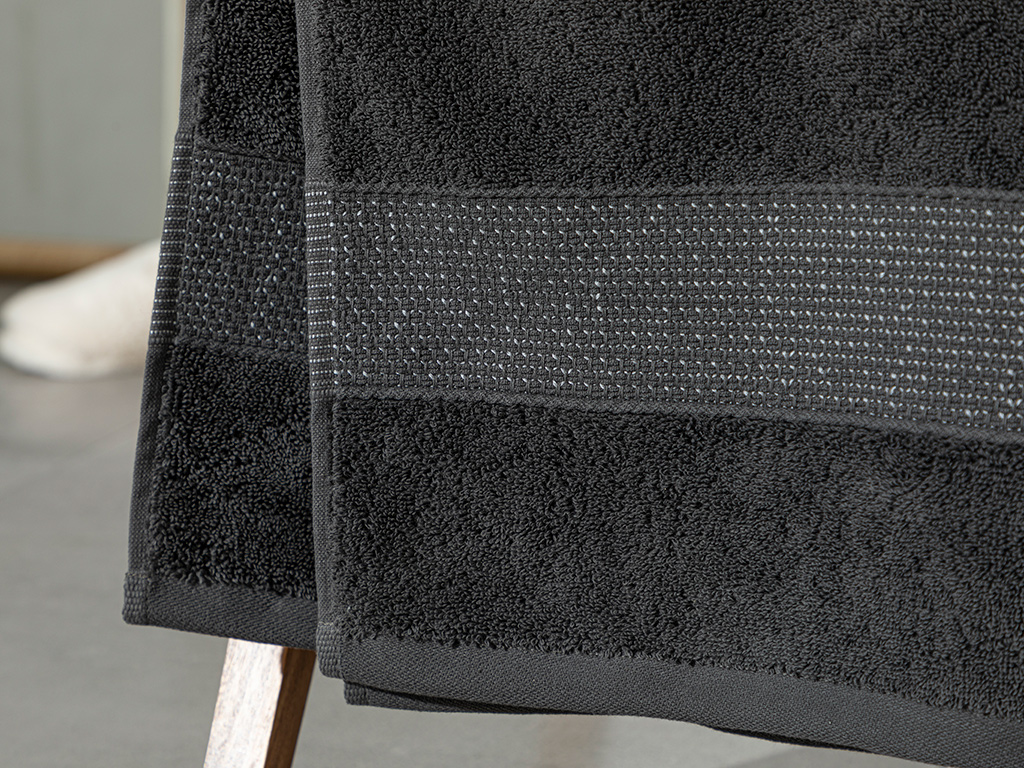 Deluxe Cottony Low Twist Bath Towel 70x140 Cm Anthracite