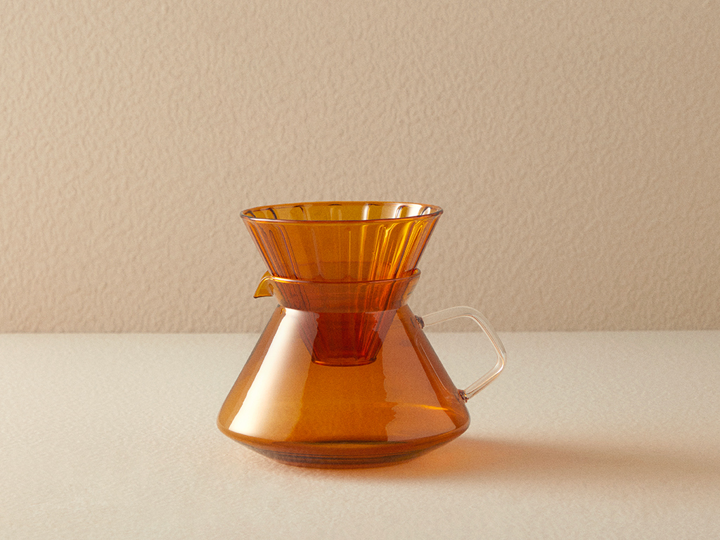 Borosilicate Glass Pot 700 Ml Amber