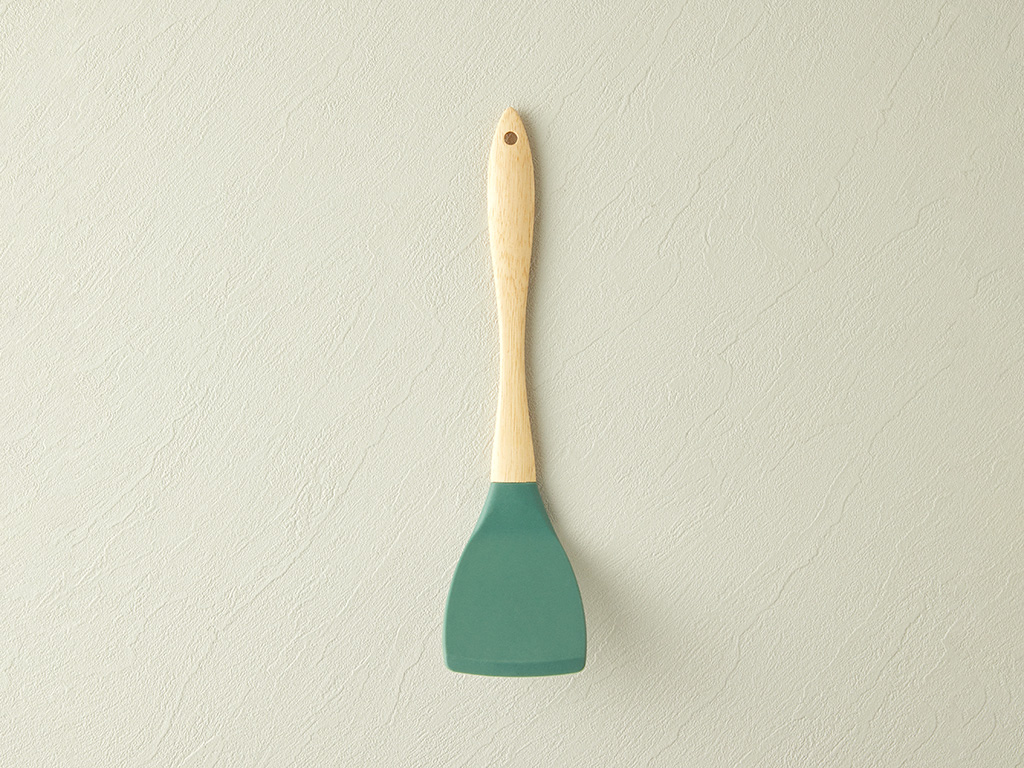 Silicone Large Spatula Serving Tool 32 Cm Dark Green