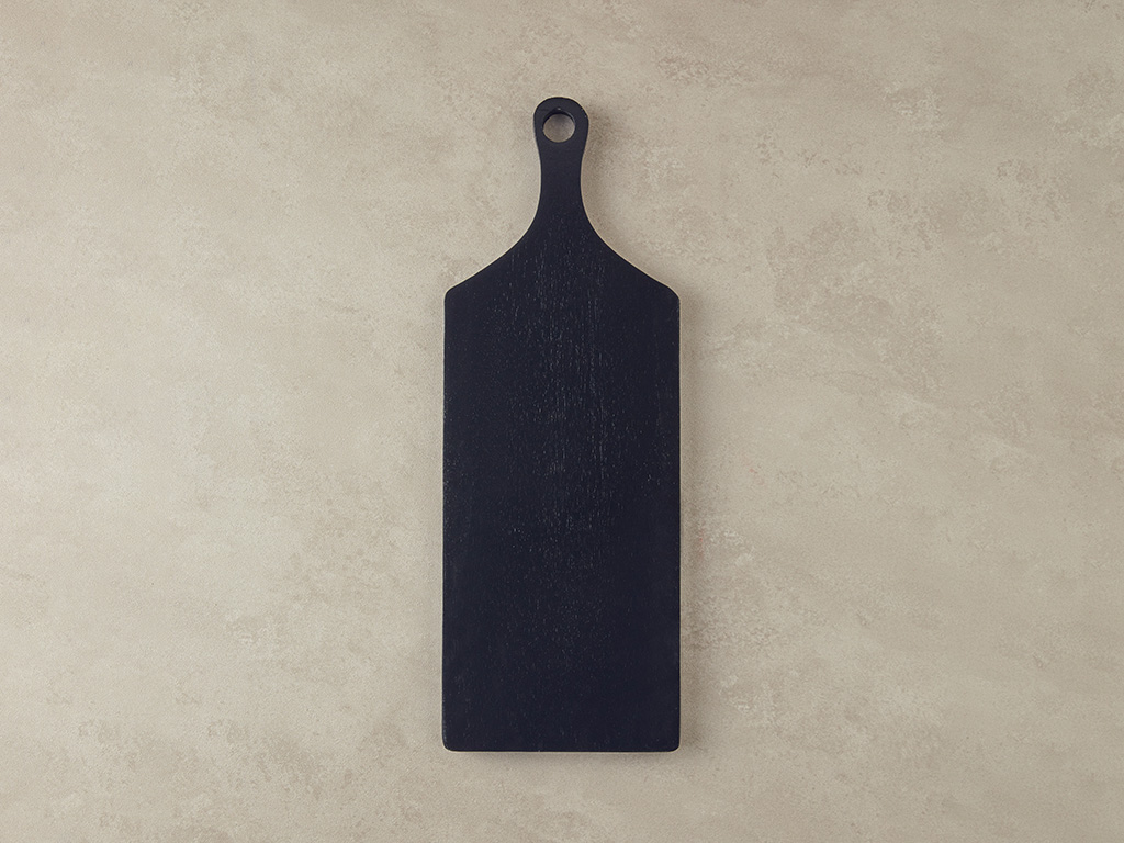 Simple Black Acacia Cutting Board 50x18 Cm Black
