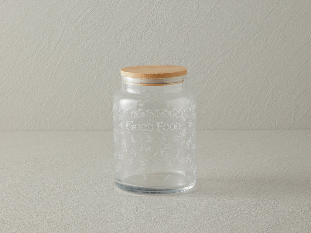 Good Food Glass Jar 890 Ml Transparent