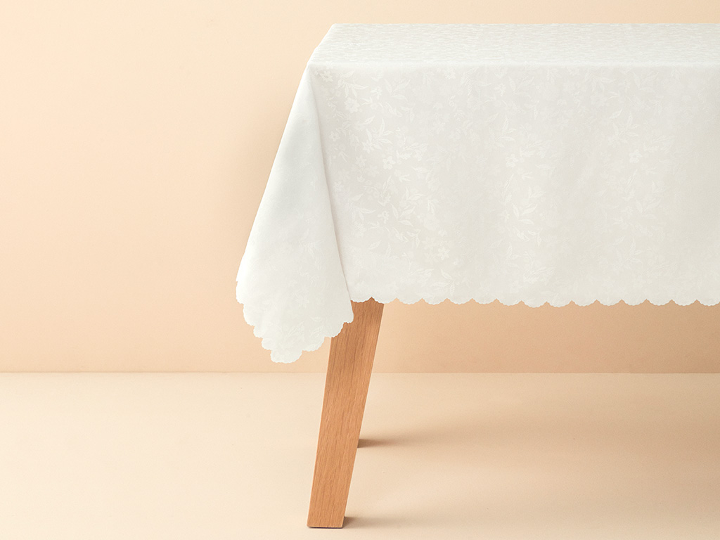 Ollie Polyester Table Cloth 150x220 Cm Gray