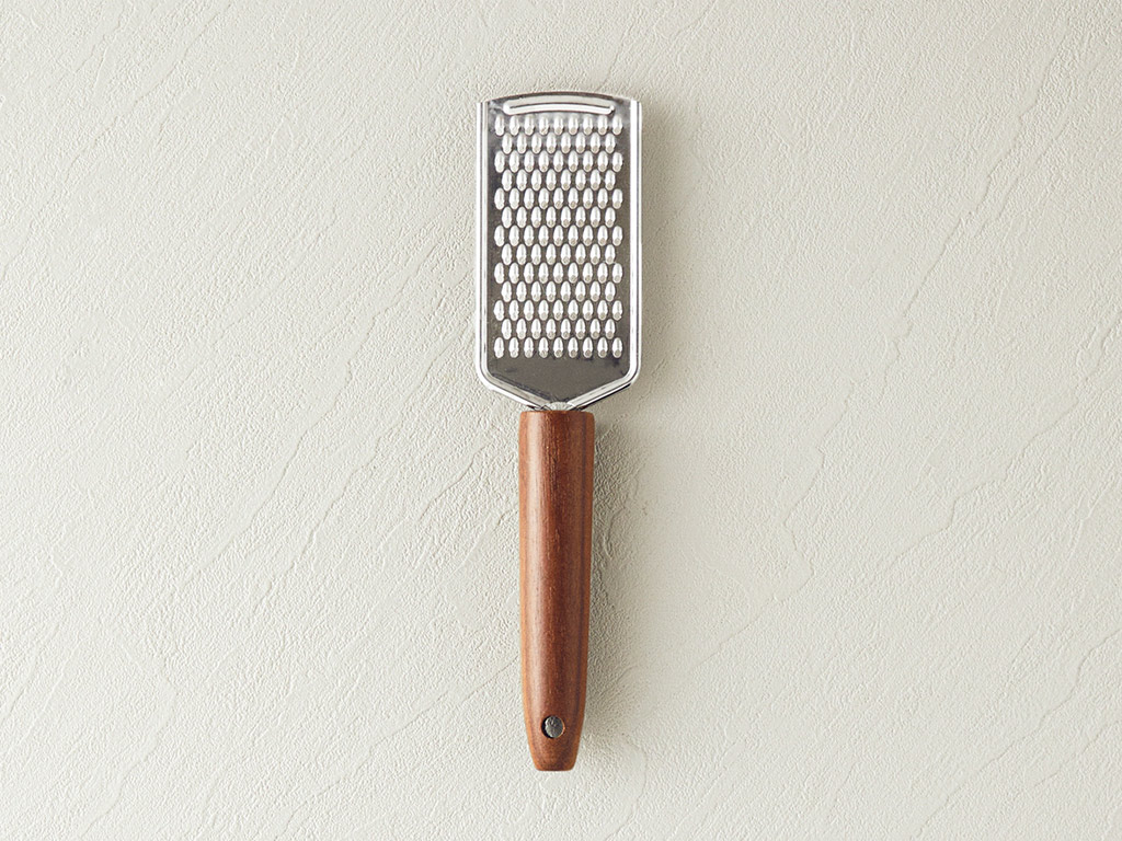 Woody Peeler فولاذ مبشرة أدوات مطبخ أ.25 سم بني