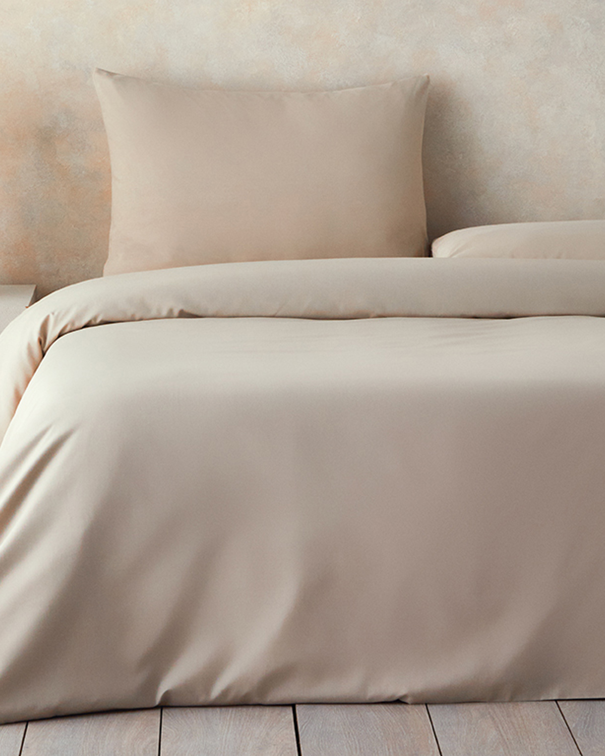 Nova Premium Soft Cotton Single Size Duvet Cover Set 160x220 Cm Beige