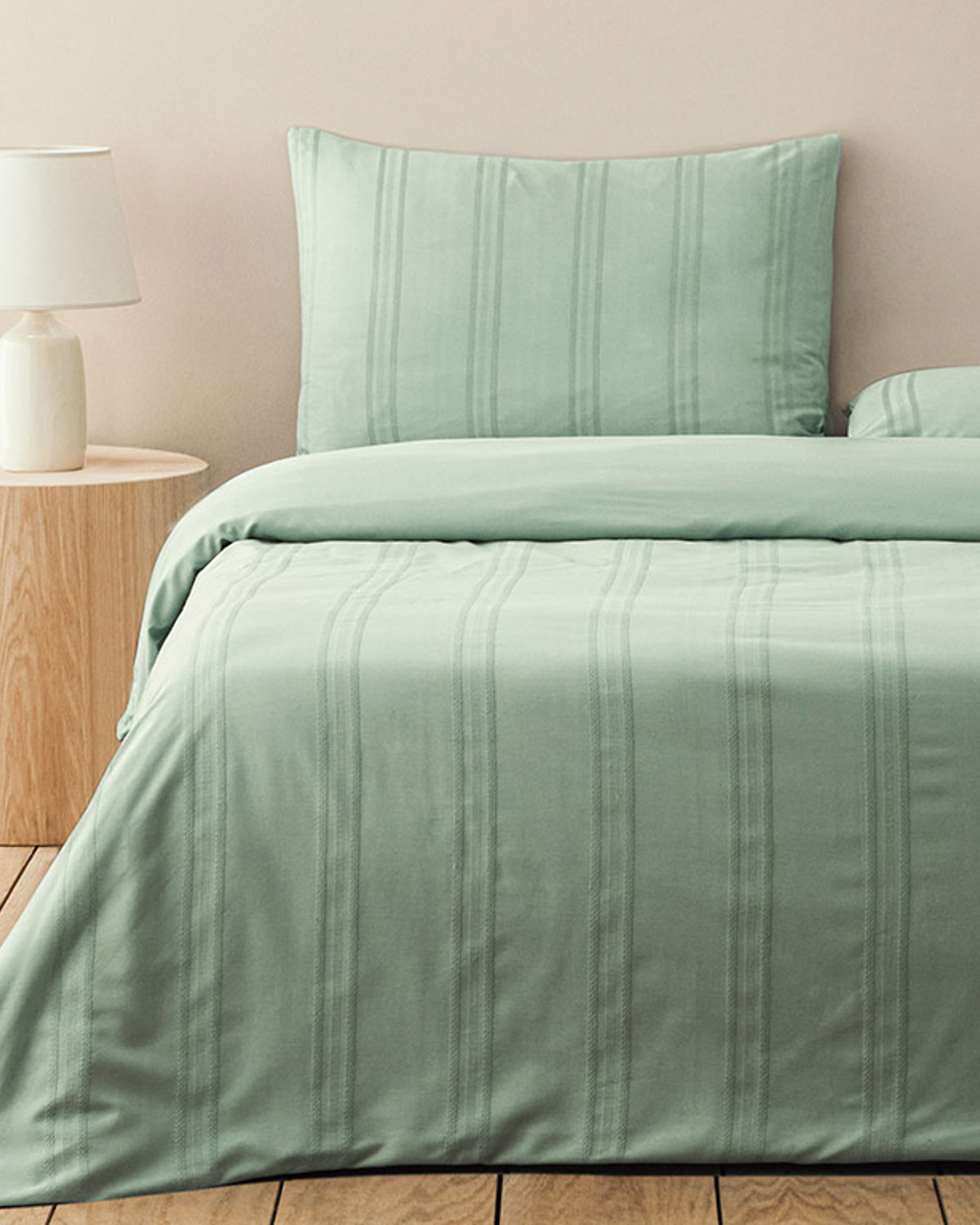 Fancy Premium Soft Cotton Single Size Duvet Cover Set 160x220 Cm Celadon