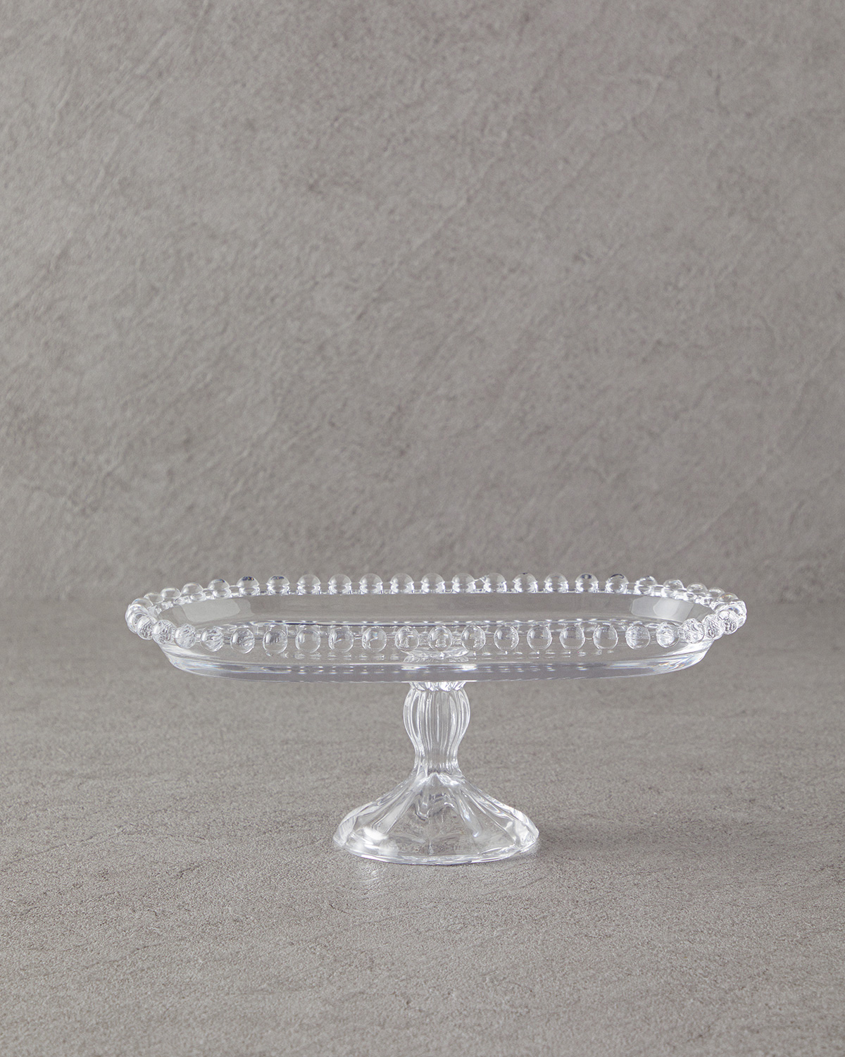 Miny Glass With Stand Serving Ware 25x13 Cm Transparent