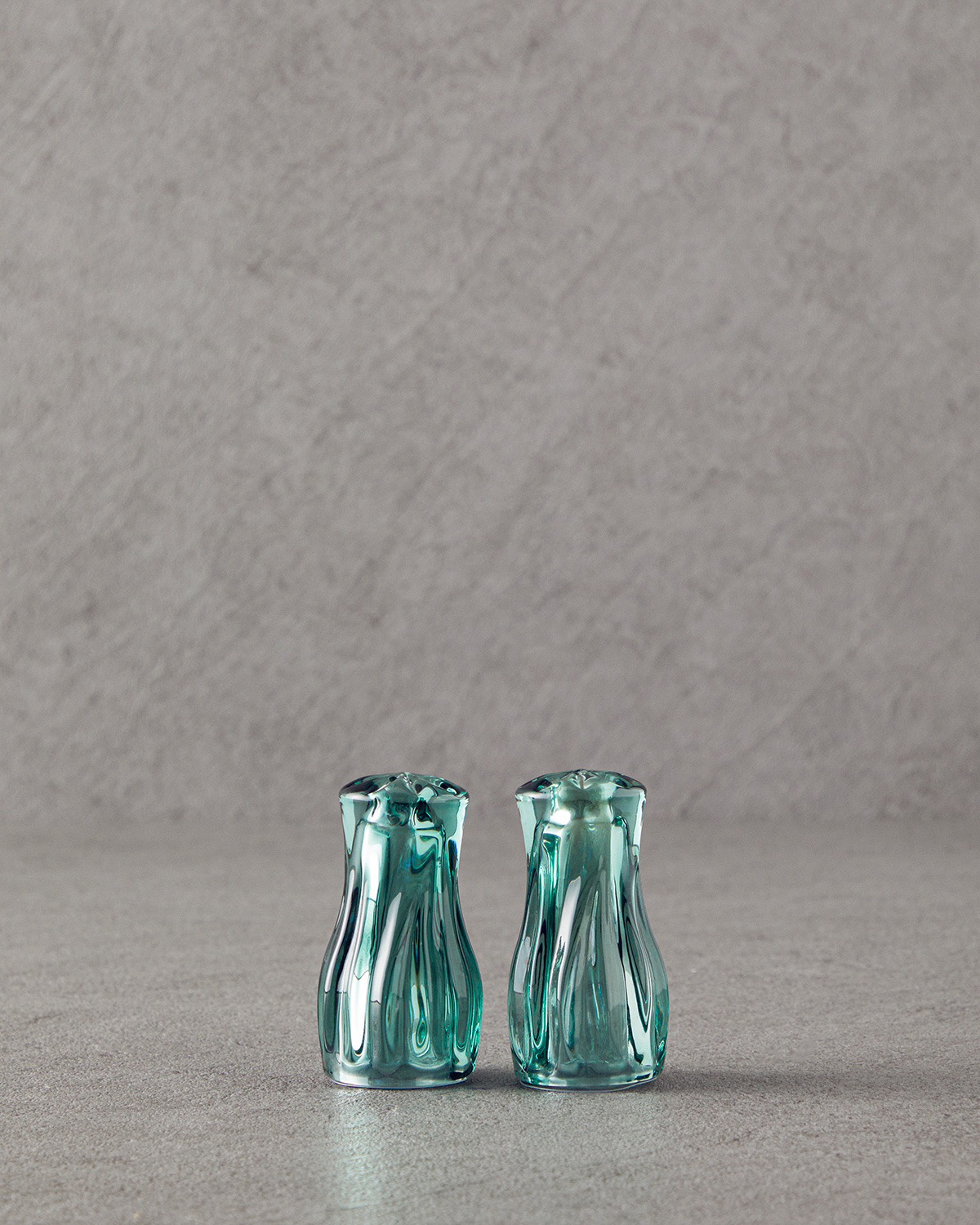 Baho Glass Salt And Pepper Shaker 4x4x8 Cm Green