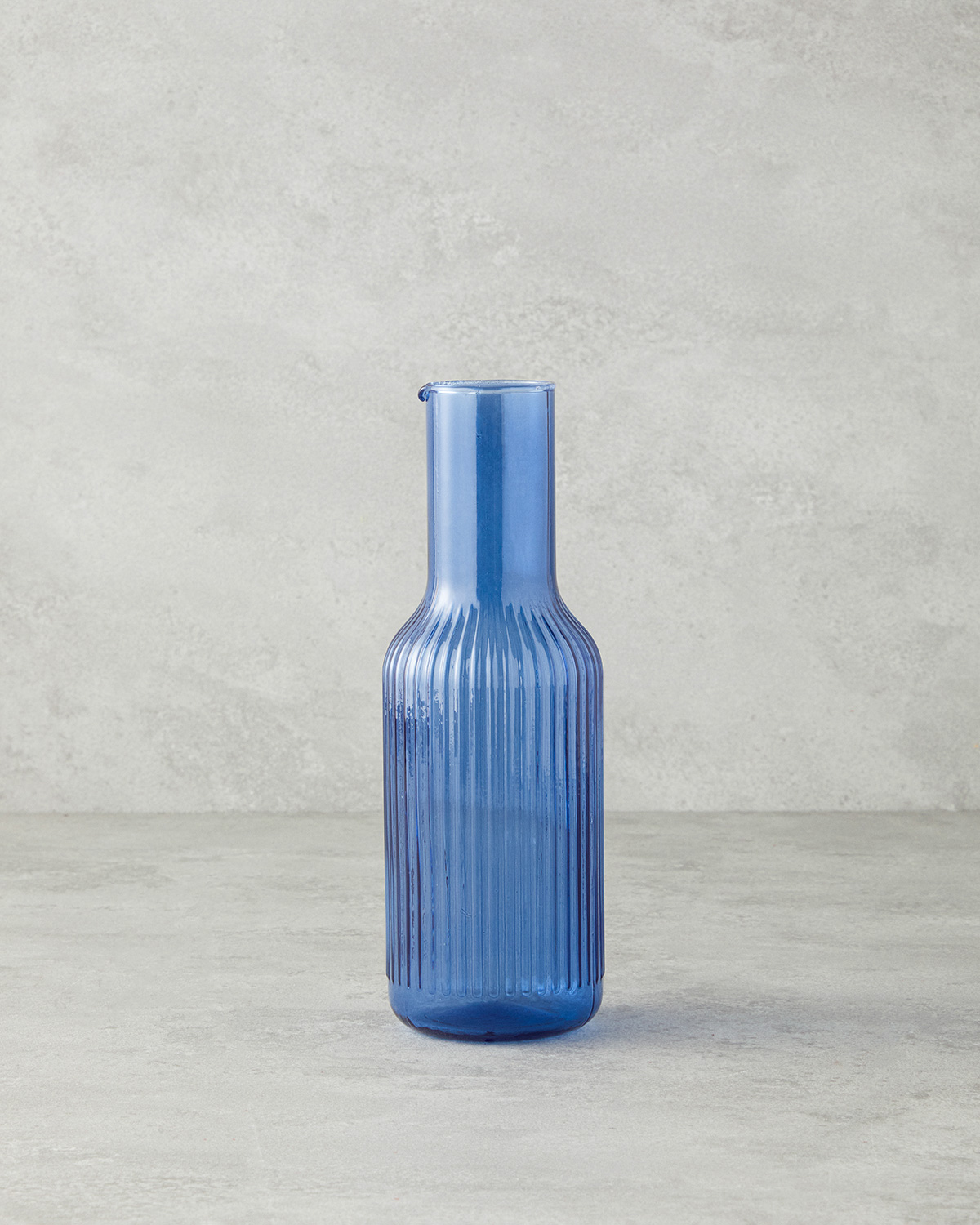 Carnival Glass Decanter 800 Ml Blue