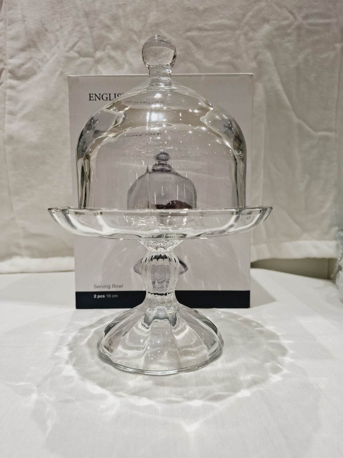 Miny Glass With Stand Serving Ware 16 Cm Transparent