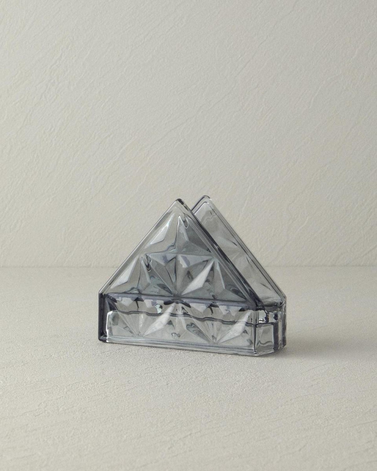 Senash Glass Napkin Holder 12.5x4.5x10 Cm Anthracite