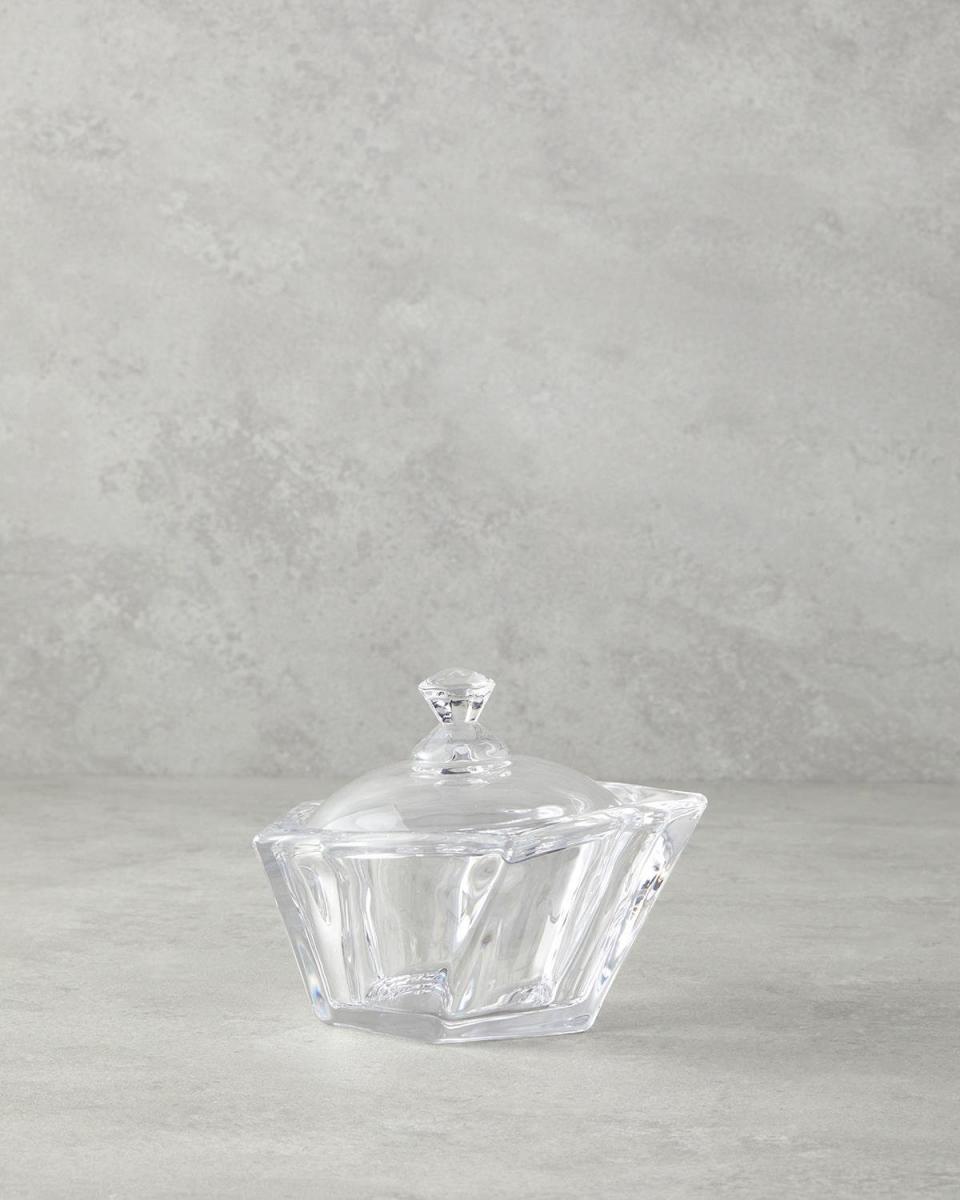 Vivian Glass Sugar Bowl 13x11 Cm Transparent