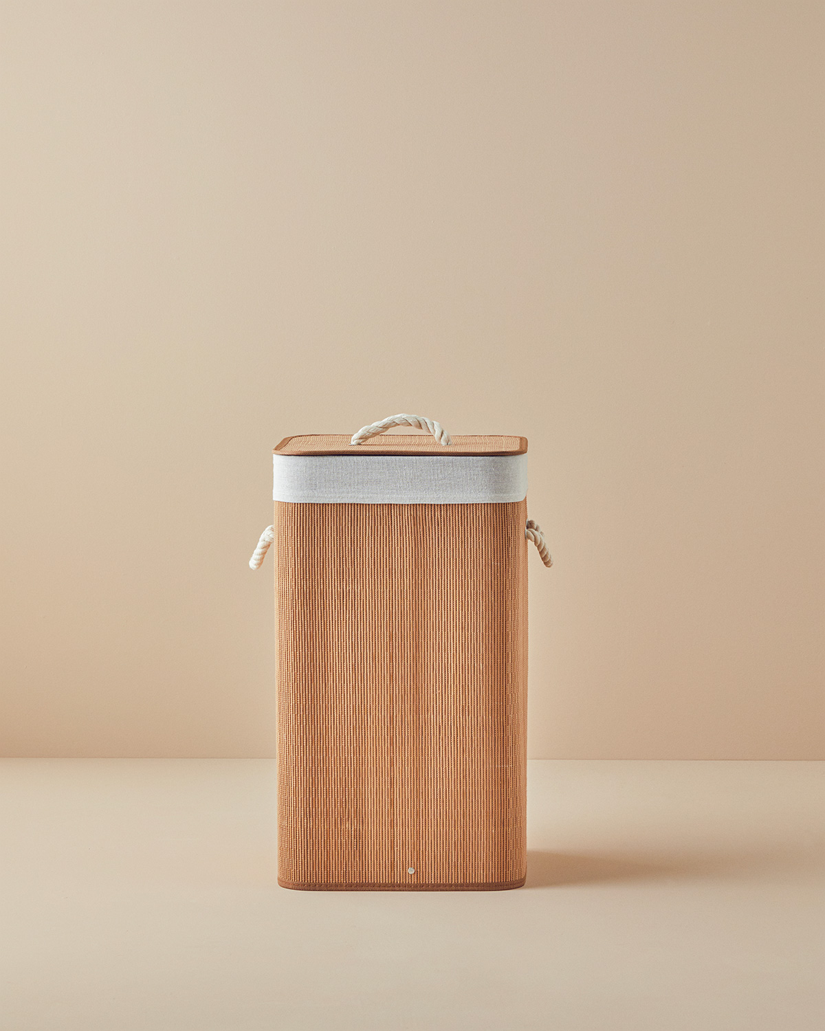 Gina Bamboo Laundry Basket 40x30x60 Cm Light Brown