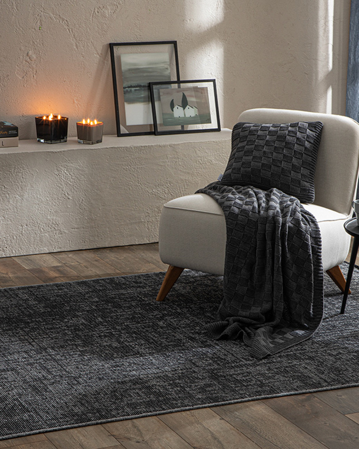 Absy Zen Woven Carpet 80x150 Cm Gray