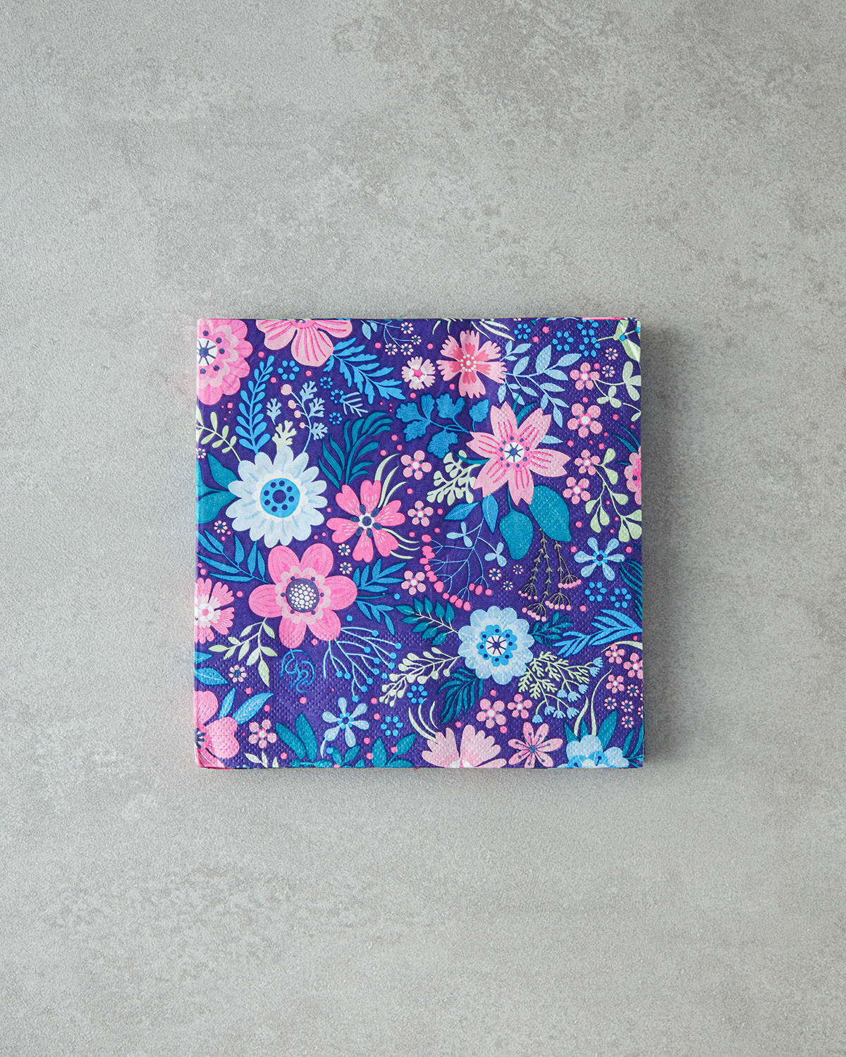 Flower Garden Paper 20 Pcs Napkin 33x33 Cm Pink - Blue