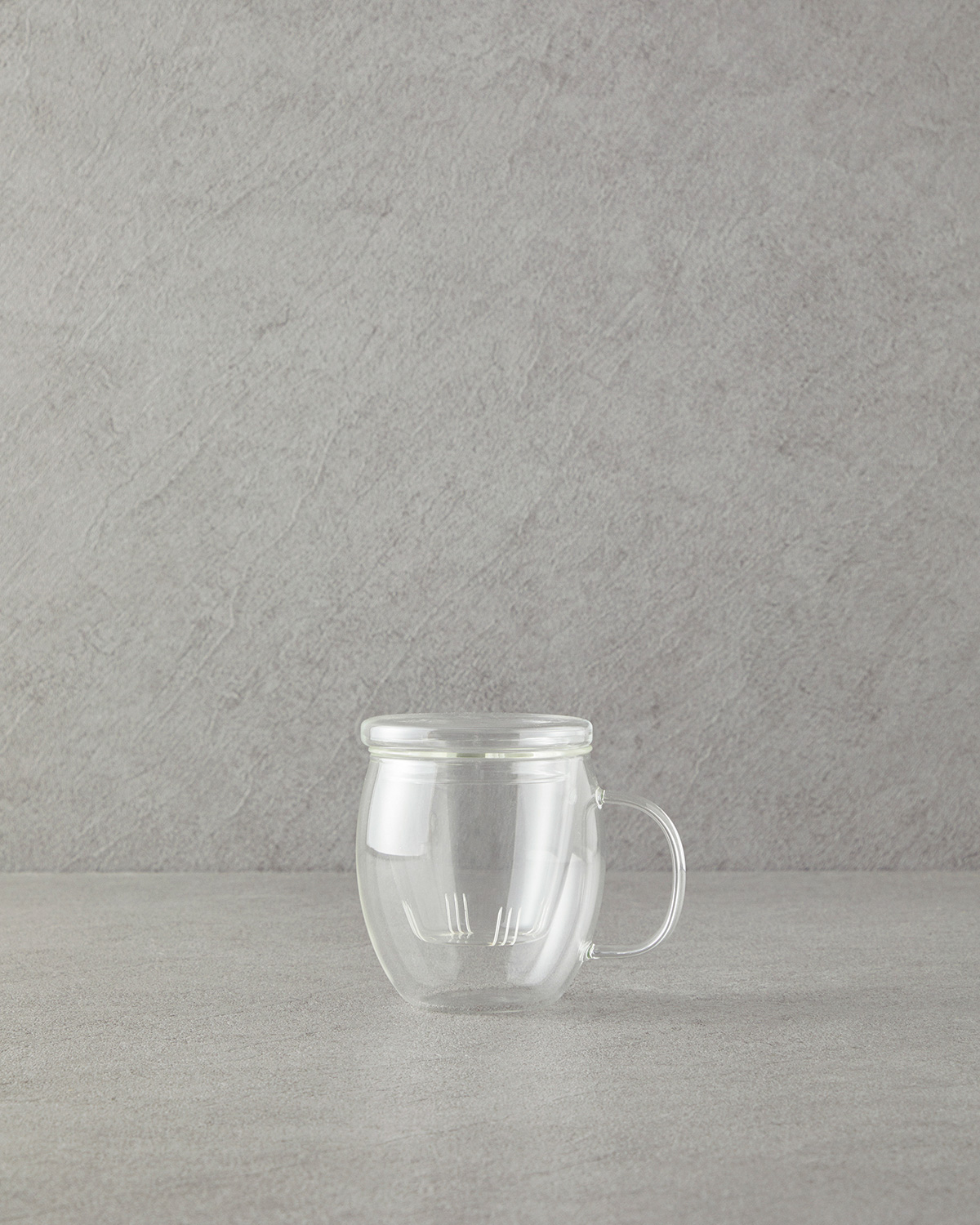 Misty Borosilicate Glass Double Wall Mug 250 Ml Transparent