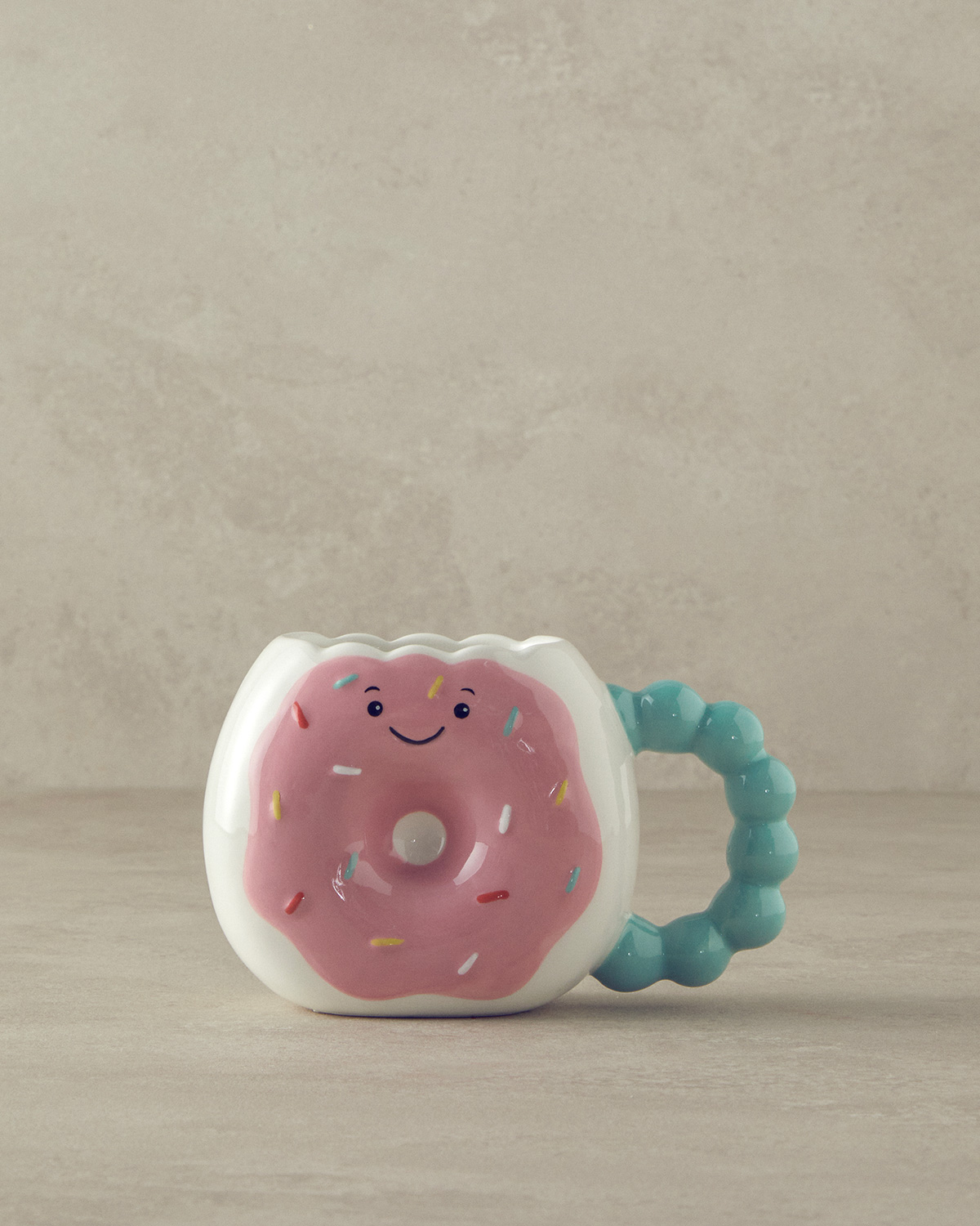 Donut Dolomite Mug 370 Ml Pink - Blue