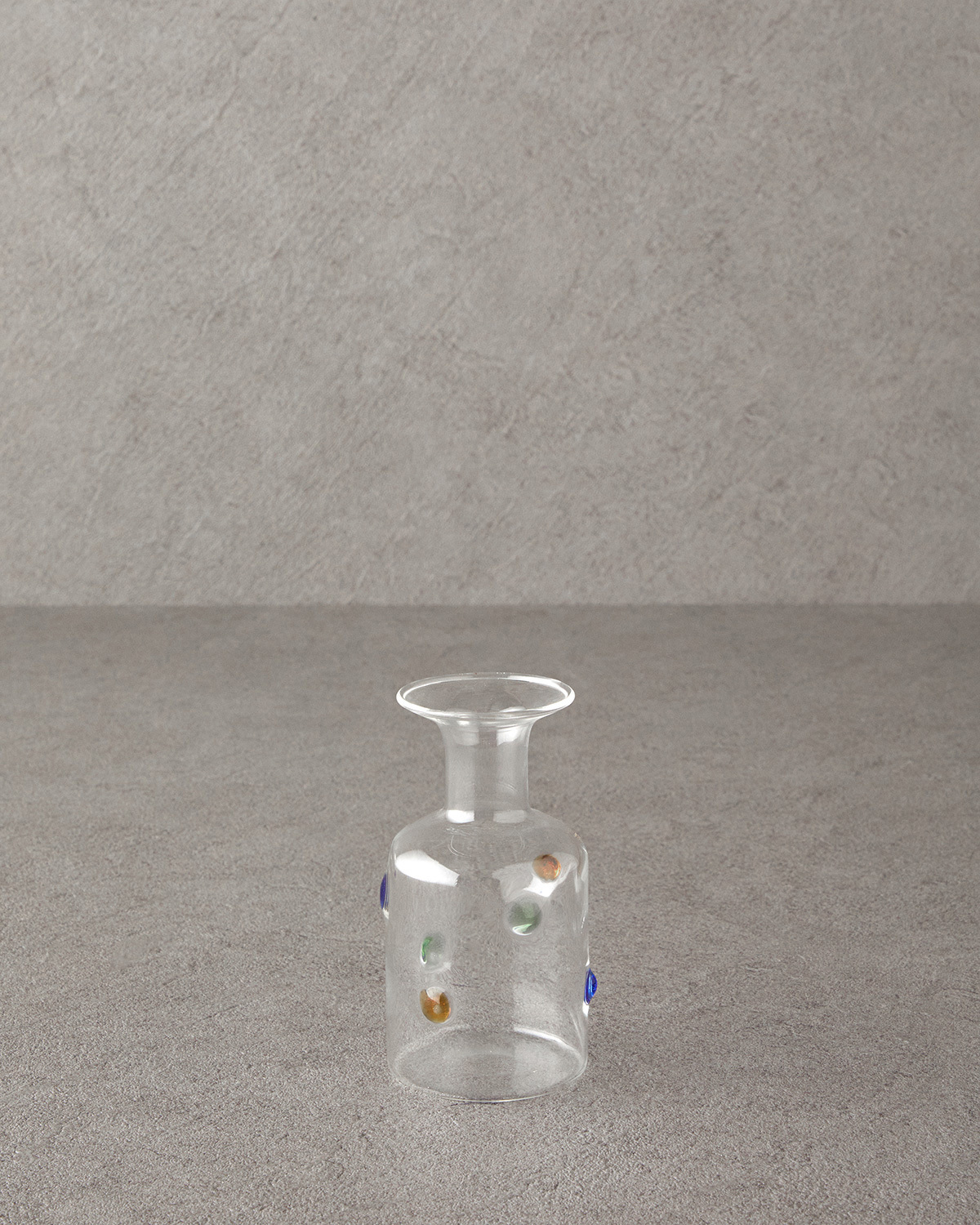 Dotty Borosilicate Vase 11.5x6.5 Cm Transparent