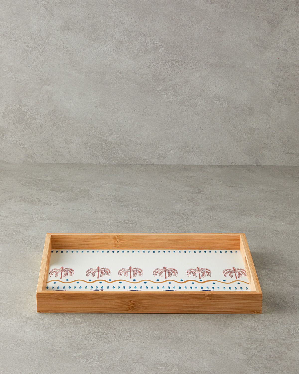 Carnival Day Bamboo Tray 40x25 Cm Colored