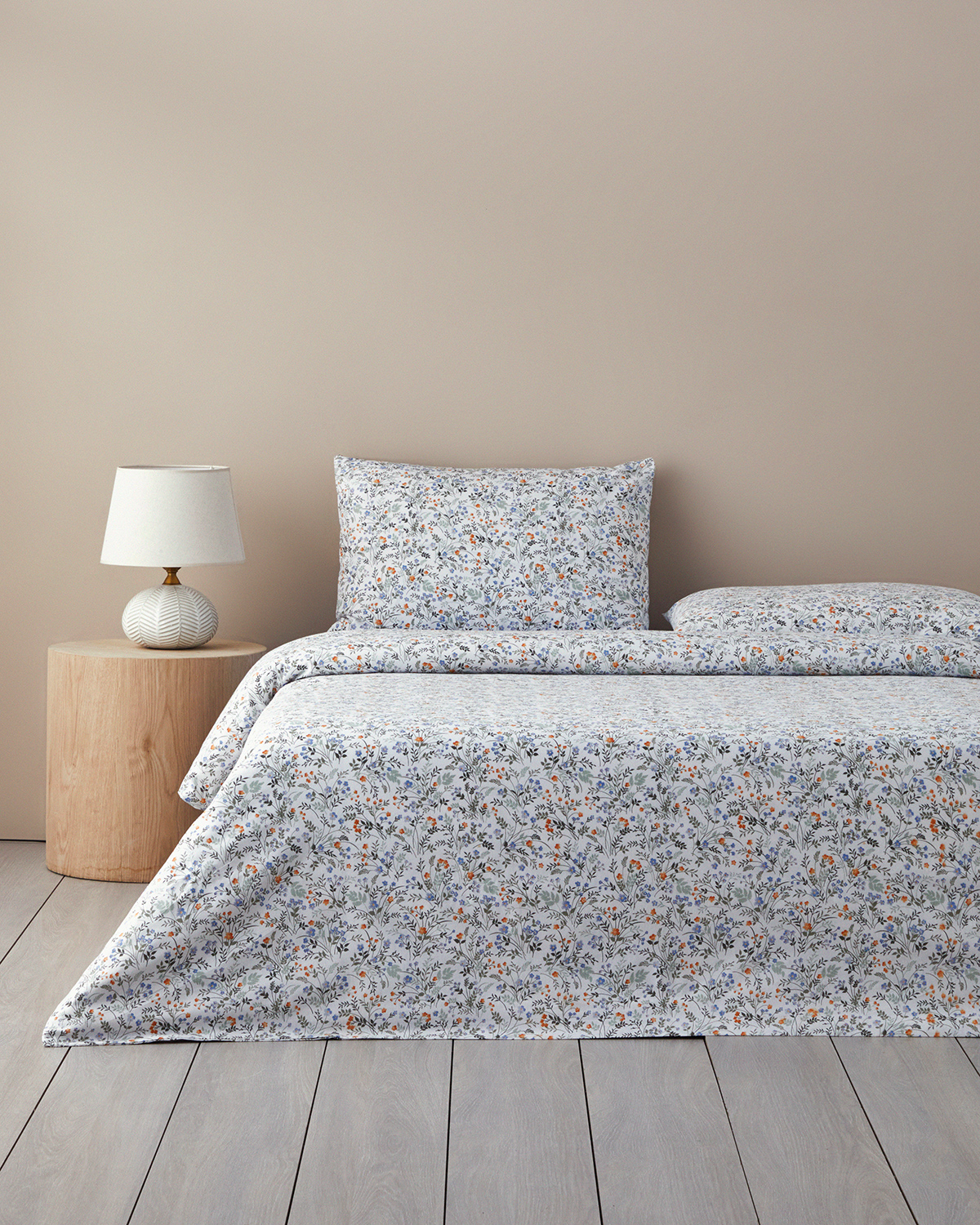 Holly Spring Easy Iron Double Size Duvet Cover Set 200x220 Cm Blue