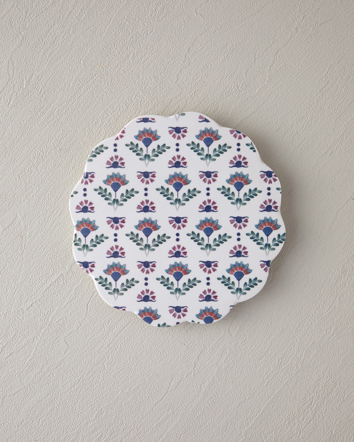 Carnival Time Melamine Trivet 16 Cm Blue - White