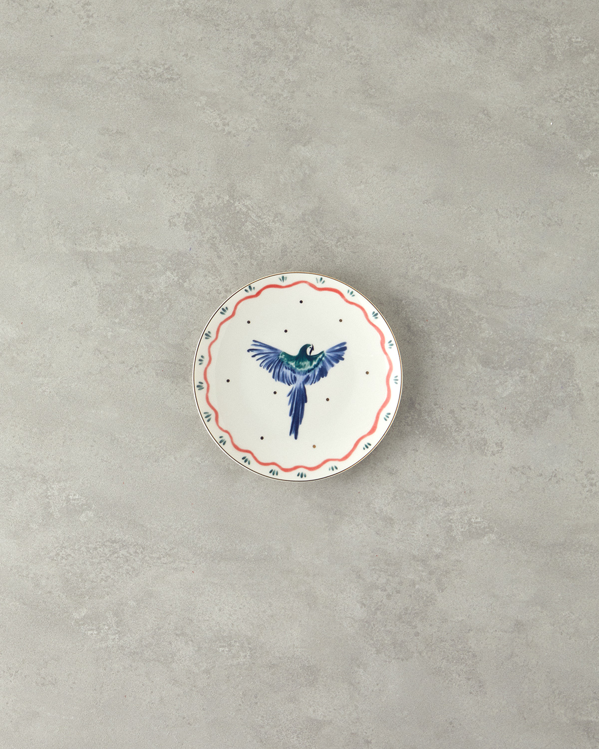 Carnival Phenix Bone Porcelain Cake Plate 20 Cm Blue - Green