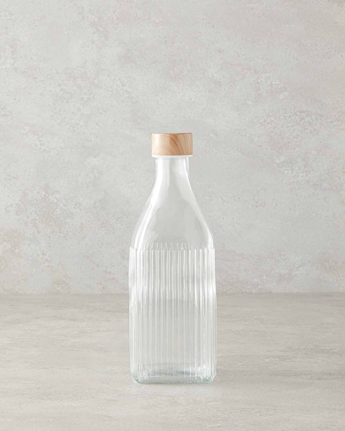 Peble Glass Bottle 1000 Ml Transparent