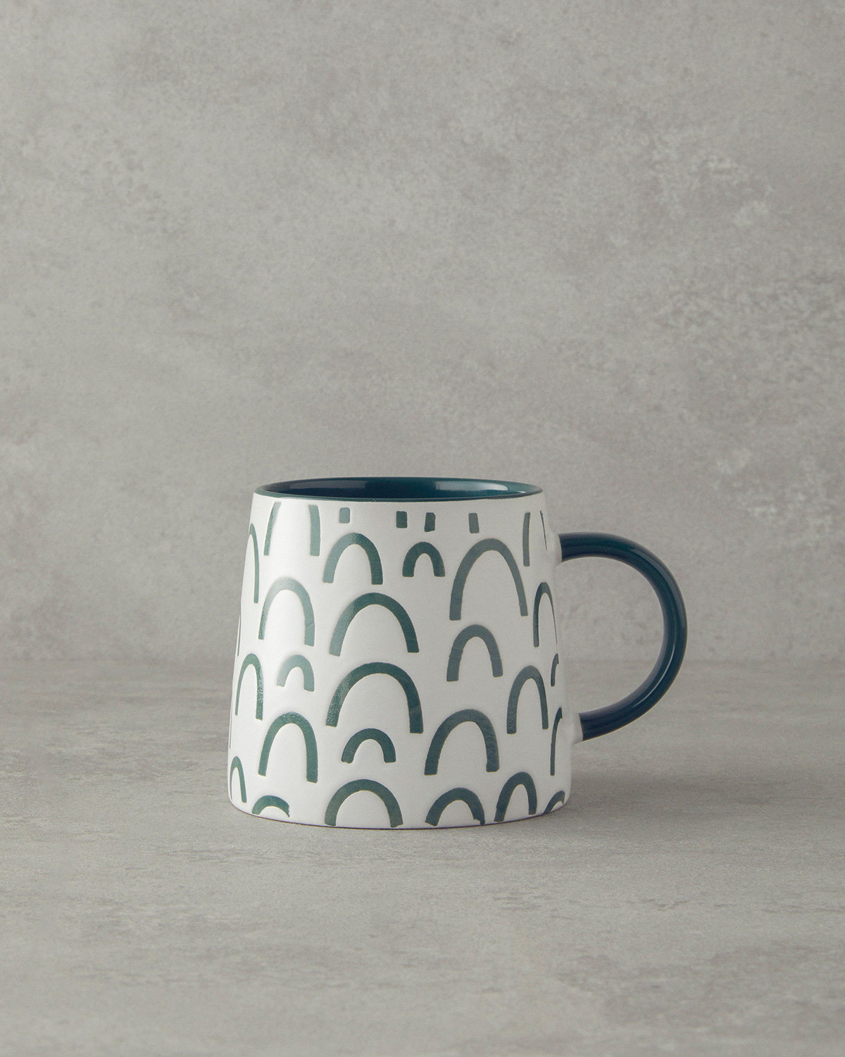 Umber Ceramic Mug 410 Ml Green