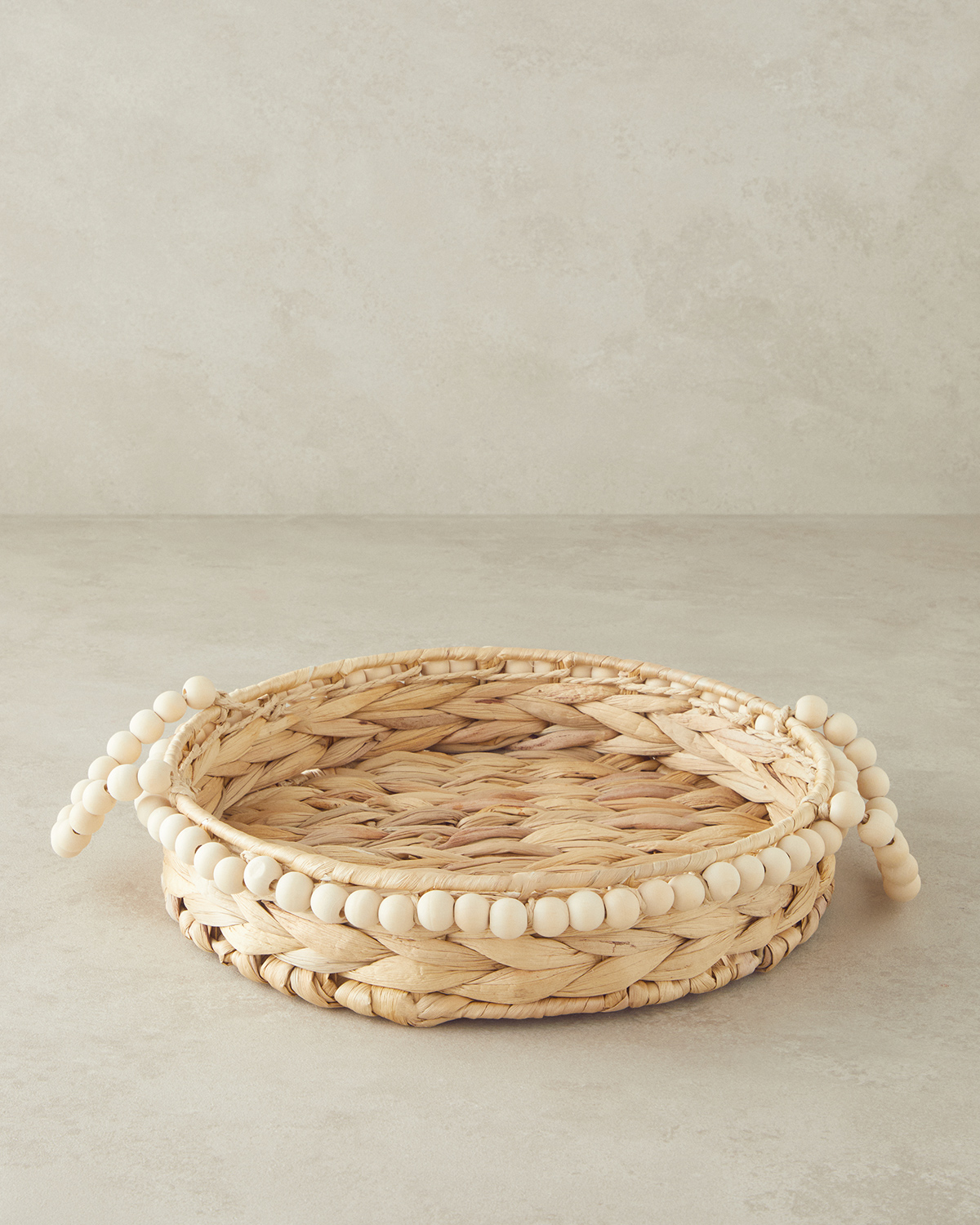 Chaplet Wicker Tray 32 Cm Brown