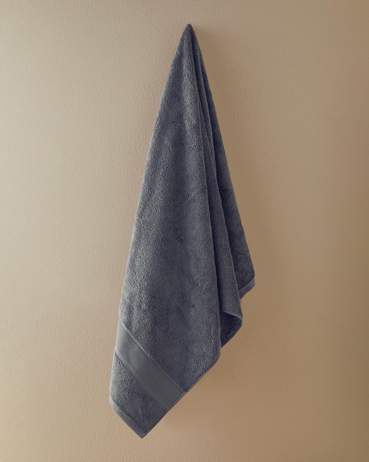 Poffy Soft&Premium Cotton Bath Towel 90x150 Cm Dark Gray