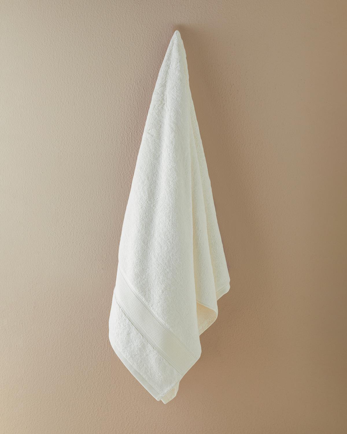 Poffy Soft&Premium Cotton Bath Towel 90x150 Cm Ecru