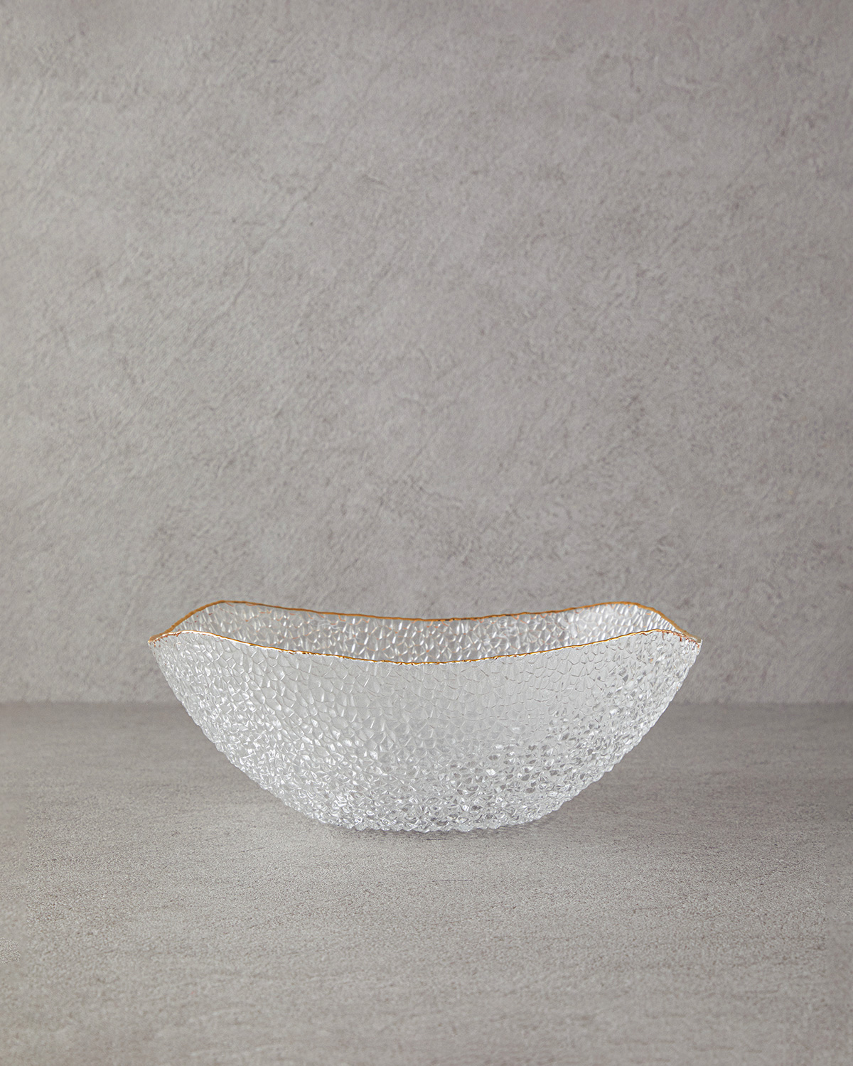 Glass Bowl 25 Cm Gold