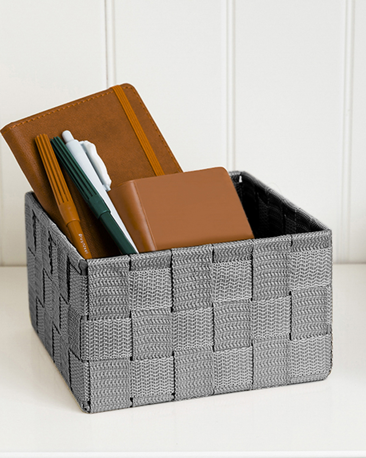 Shine Basket 17x17x10,5 Cm Gray